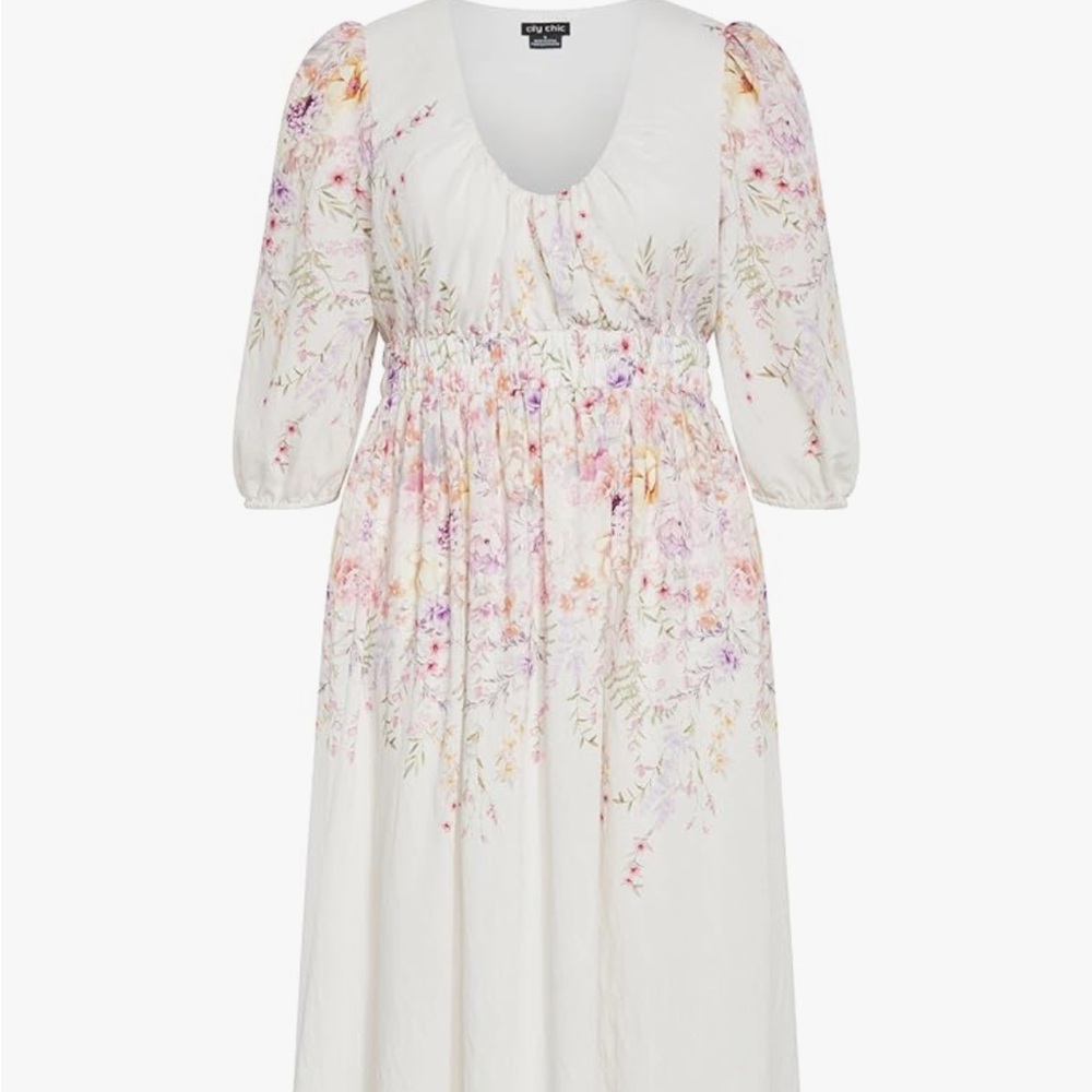 🌸 City Chic Floral Maxi Dress – New With Tags 🌸